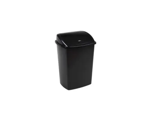 Vuilbak met swing deksel 4,45L zwart
