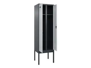 locker voor scheiding van kleding,HxBxD 2120x600x500mm,2vak - 1