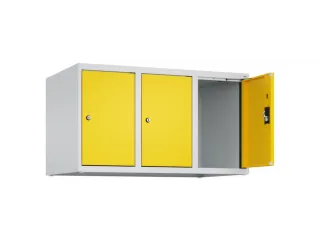 opzetkast,v. locker,3vak.,vak B 300mm,HxBxD 500x900x500mm,cilinderslot - 1