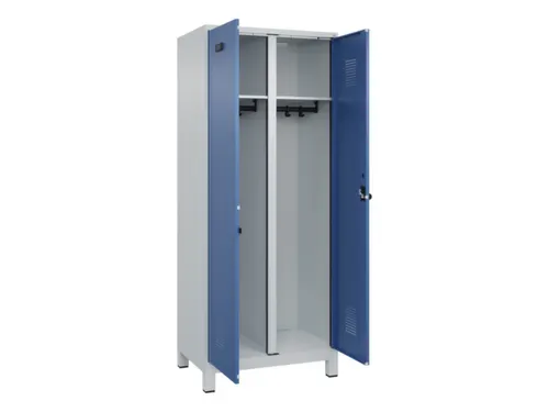 locker voor scheiding van kleding,HxBxD 1950x800x500mm,2vak