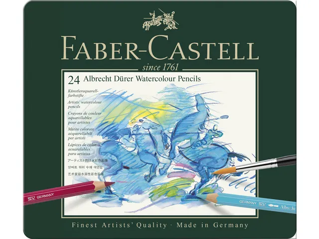 Crayon de couleur Aquarellable Faber-Castell Albrecht Dürer 24pcs