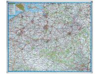 Landkaart Belgie 101x121cm Beschrijfbaar magnetisch