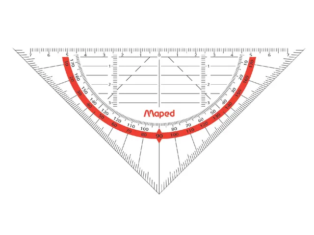 Geodriehoek Maped 028600 16cm Flexibel Transparant
