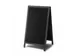 Panneau trottoir bois noir 68x120cm