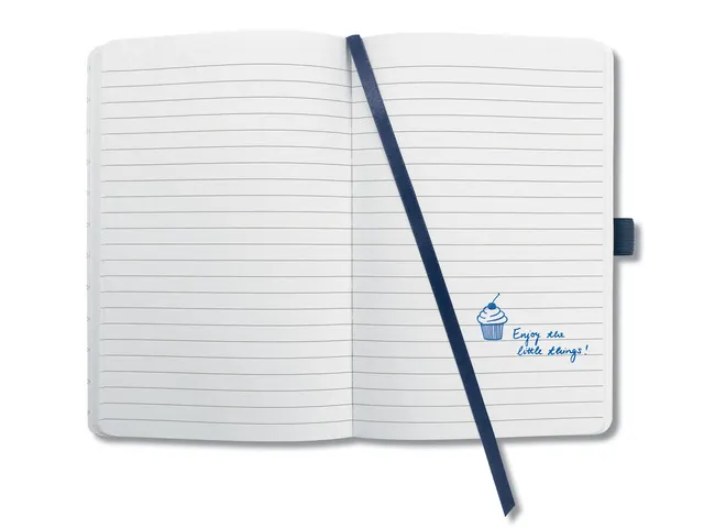 carnet de notes Sigel Jolie Flair A5 hardcover ligné 'Midnight Blue'