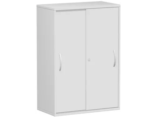 kantoor-schuifdeurkast HxBxD 1182x800x425mm hout Ral7035 2 OH