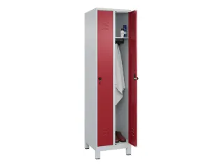 locker,HxBxD 1950x500x500mm,2vak,vak B 250mm,draaigrendel,voeten - 3