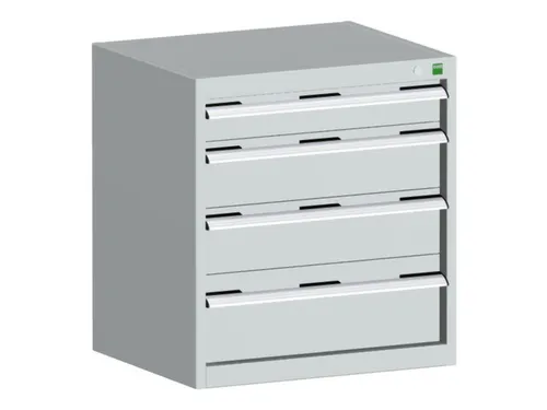 ladekast HxBxD 700x650x650mm 5laden romp RAL7035 front RAL7035