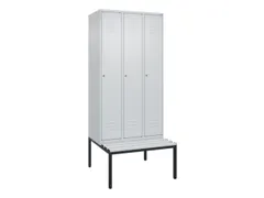 locker voor scheiding van kleding,HxBxD 2120x900x815mm,3vak