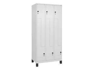 Z-garderobekast,HxBxD 1950x900x500mm,vak B 150/300mm,draaigrendel - 1