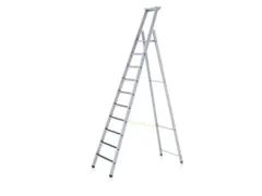 veiligheidsladder,eenzijdig,10treden m. R13-laag,stand H 2,64m