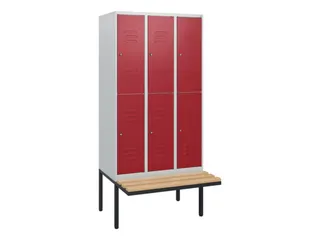 Dubbeldekse dekenkist,HxBxD 1950x900x815mm,3x2vak.,vak B 300mm - 1