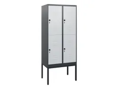 dubbeldekse locker,HxBxD 1950x800x500mm,2x2vak.,vak B 400mm