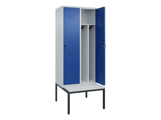locker voor scheiding van kleding,HxBxD 2120x800x815mm,2vak