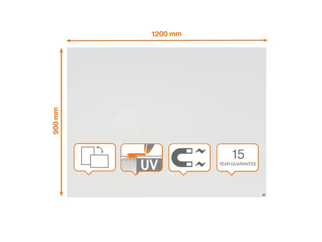 Magnetisch Whiteboard Nobo Infinity randloos 90x120cm