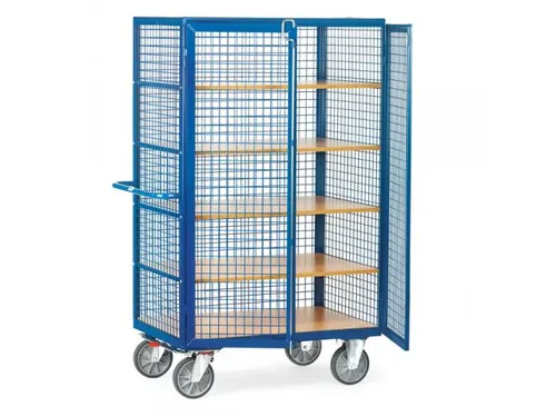 Kastwagen 750kg 4393 5 Etages Hout Laadvlak 1200x780mm Draadgaas