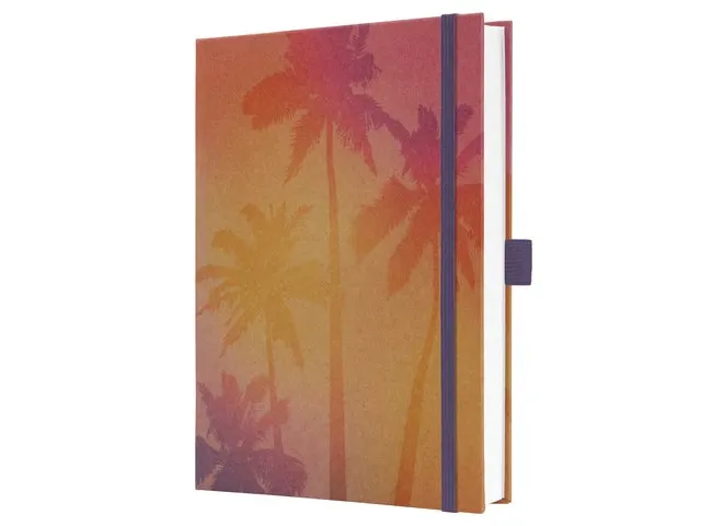 Carnet Jolie Pure A5 kraft Pure Palms, couverture rigide, 192 pages, 1