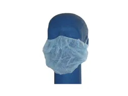Intersafe baardmasker wit 10x dispenser van 100 stuks