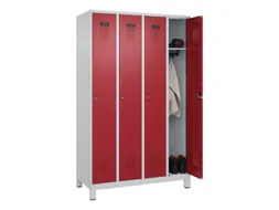 locker,HxBxD 1950x1200x500mm,4vak,vak B 300mm,cil.-slot,voeten
