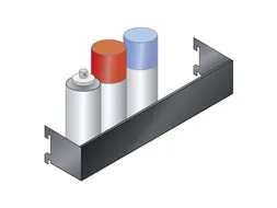 blikhouder,v. werkplaatswagen,HxBxD 70x380x74mm,staal,zwart