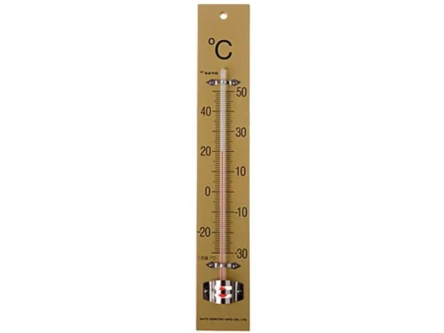 Thermometer 25 X 4 Cm, Hout