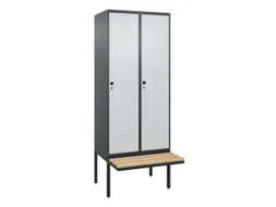 locker voor scheiding van kleding,HxBxD 2120x800x815mm,2vak