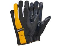 Handschoen Tegera 9102, Maat 11 Microthan Polypropyleen Zwart Geel