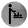 Pictogram Rond Luierverschoning Rvs, Ps0005cs 116mm