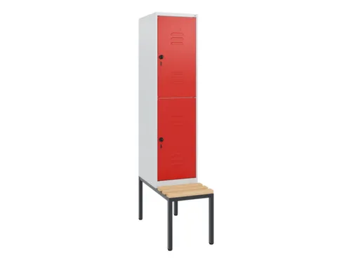 Dubbeldekse dekenkist,HxBxD 1950x400x815mm,1x2vak.,vak B 400mm