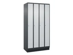 locker,HxBxD 1950x1000x500mm,4vak,vak B 250mm,cil.-slot,sokkel