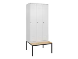 locker voor scheiding van kleding,HxBxD 2120x900x815mm,3vak
