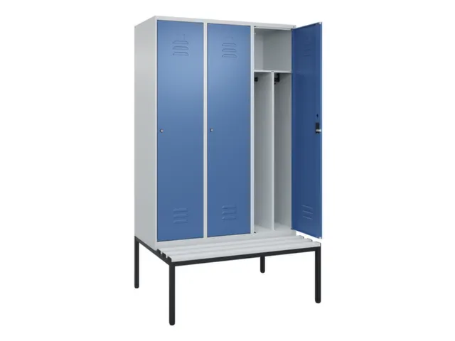 locker voor scheiding van kleding,HxBxD 2120x1200x815mm,3vak