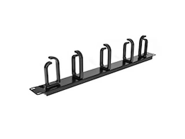 1U 19inch metalen rackmount kabelmanagement paneel