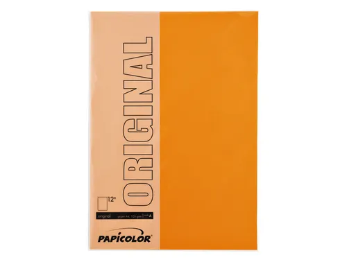 Kopieerpapier Papicolor A4 100gr 12 vel oranje