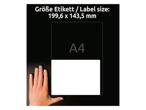 Etiket Avery Ilk 199,6x143,5mm Wit Np 25 Vel