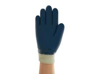 Handschoen Hycron 27-602 Katoen Nitril Blauw Wit Maat 10