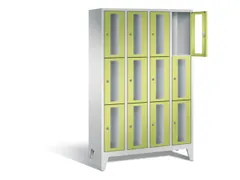 lockerkast 1850x1190x500mm 4x3 vakken Cilinderslot Poten, RDS1108060