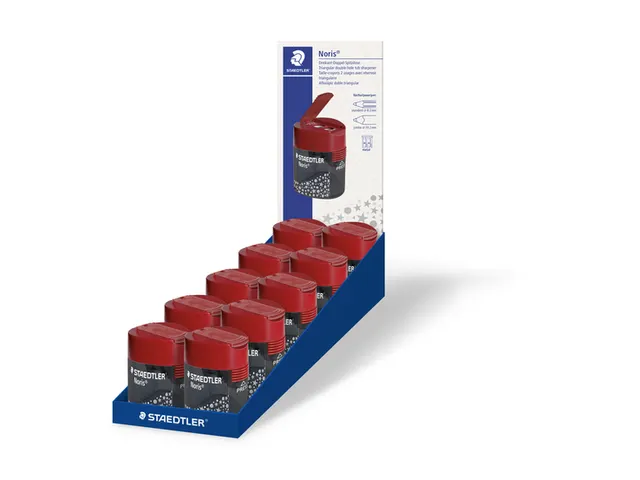 Puntenslijper Staedtler Noris 2gaats grijs/rood