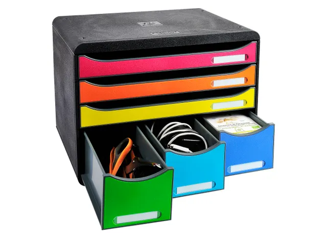Store-box Maxi 6 Laden Ecoblack Ladenblok Assorti Kleur