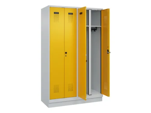 locker voor scheiding van kleding,HxBxD 1950x1200x500mm,4vak