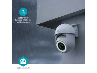 Beveiligingscamera Nedis Smartlife Wifi buiten 3MP Full HD 1296p wit - 8