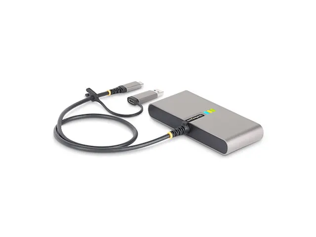 2-Port USB-C Hub met Ethernet en RS-232