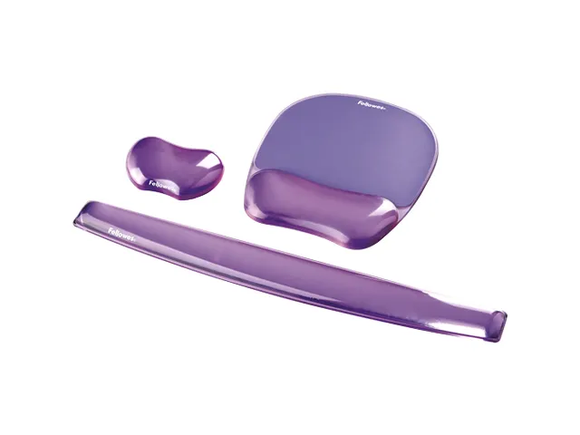 Repose-poignets clavier Fellowes Crystals gel violet