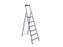 DiscountOffice Lichte Universele Ladders Aluminium Kunststof 6treden H 1 27m