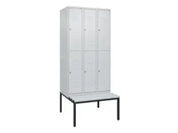 Dubbeldekse dekenkist,HxBxD 2120x900x815mm,3x2vak.,vak B 300mm