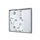 Vergrendelbaar notitiebord Indoor Slim 6xA4 met Schuifdeuren Zilver