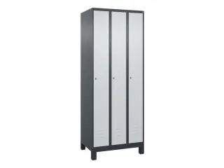 locker,HxBxD 1950x750x500mm,3vak,vak B 250mm,cil.-slot,voeten - 1