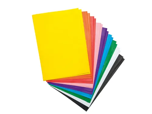 Transparant papier Folia 70x100cm 42gr assorti kleuren