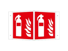 Brandbeveiligingsbord,Brandblusser,Hoekbord,Aluminium,Nalichtend