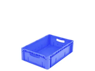 Euronorm Stapelkrat Pp 170x600x400mm Wand/bodem Gesloten Blauw 34l - 1